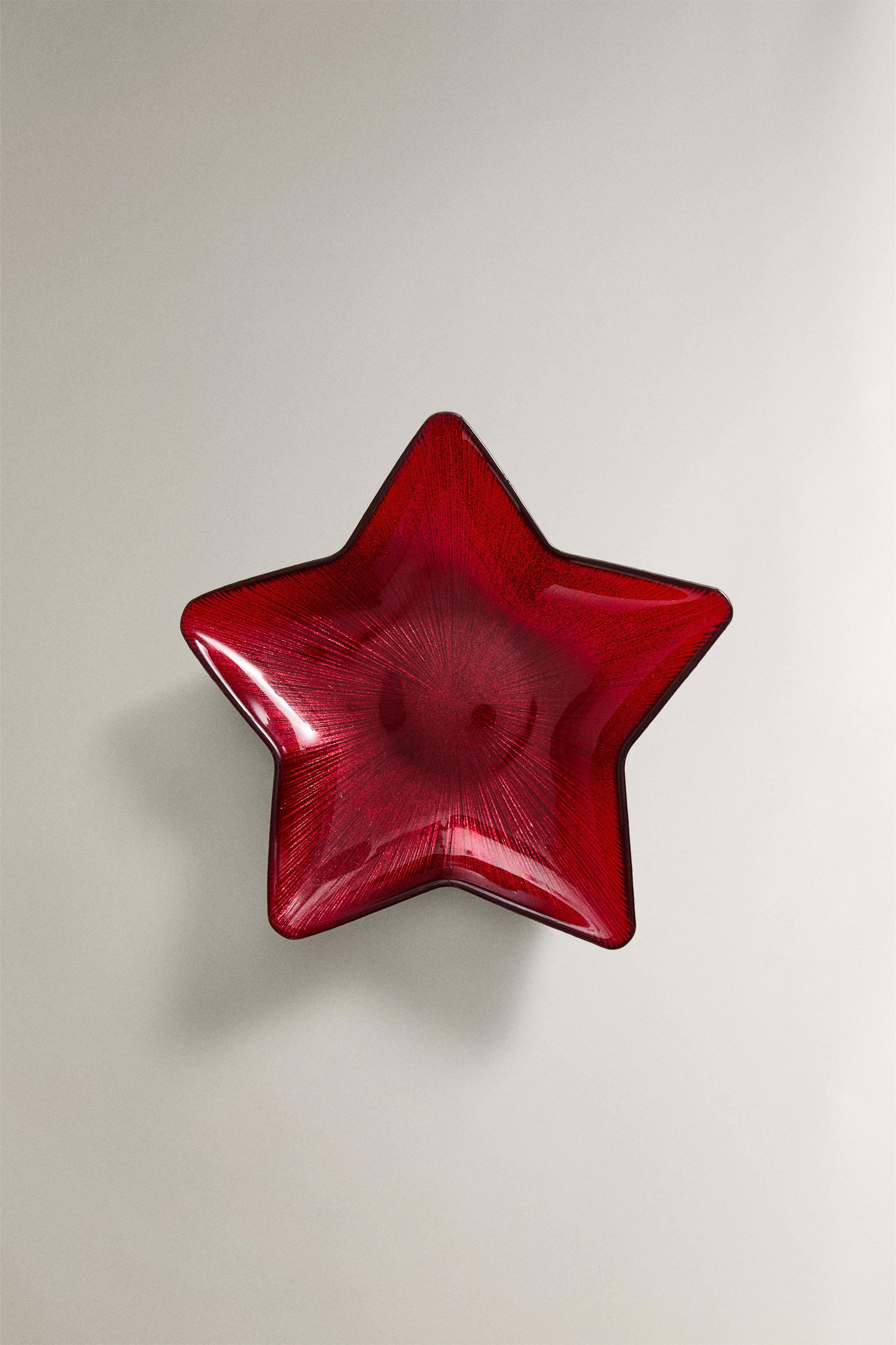 CHRISTMAS STAR GLASS BOWL